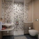 Ocean Pebble Tile Shower
