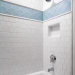 Traditional White Tile Shower