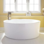 Contemporary Acrylic Round Soaking Tub