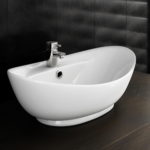 Oval Counter Top Basin with Mono Basin Mixer Large