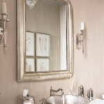 Silver Mirror in Bathroom
