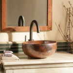 Copper Vessel Sink Bathroom