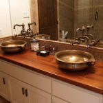 Wood Bathroom Countertop Vessel Sink