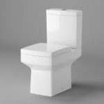Close Coupled Toilet Square Pan Soft Closing Seat