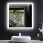 Elegant Backlit Bathroom Mirror