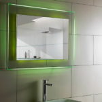 Green Illuminated Mirror eith LED Backlit
