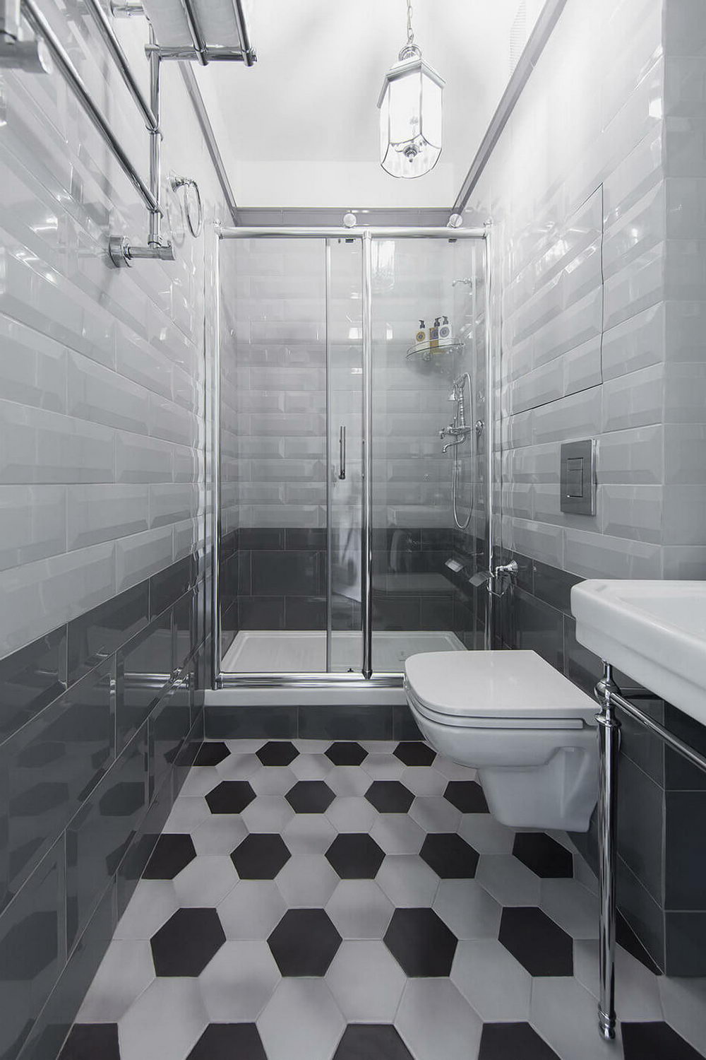 Narrow Bathroom Design - 5 Best Space Saving Bathrooms Ideas For Small ...