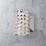 Crystal Cylinder Wall Sconce