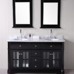 Double Sink Bathroom Vanity Set with Mirror