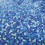 Aqua Oasis Mosaic Shower Floor Art