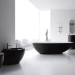 Elegant Minimalism: Black and White Bath