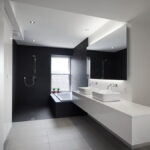 Modern Monochromatics: Black and White Bath Beauty