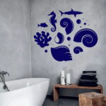 Nature's Tranquility: Bathroom Wall Stickers