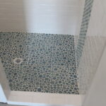 Nautical Elegance Shower Mosaic Tilework