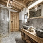 Rustic Radiance: Bathroom Accents