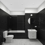 Timeless Beauty: Black and White Bath Canvases
