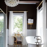 Vintage Ideas of Chandelier Bathroom