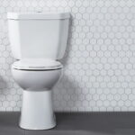 Bathroom Elegance: Off White Seat