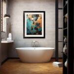 Bathroom Reverie: Abstract Artistry