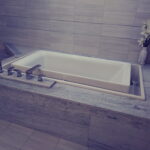 Bathtub with a Tile Rim