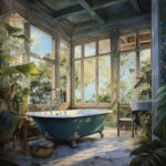 Blossoms in Bloom: Bathroom Canvas Art