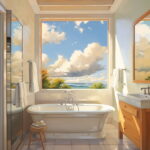 Calm Waters: Bathroom Canvas Art