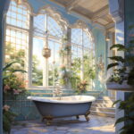 Abstract Botanicals: Vibrant Bathroom Prints