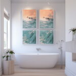 Bathroom Beauty in Canvas Wall Art
