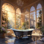 Ethereal Escape: Tranquil Bathroom Art Prints