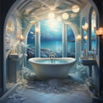 Abstract Marvels: Artistic Bathroom Canvas Art Ideas
