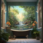 Botanical Bliss: Nature-Inspired Bathroom Canvas Art Ideas