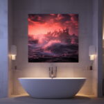 Breathtaking Bathscape: Captivating Framed Art