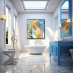 Ethereal Elegance: Dreamy Bathroom Wall Art