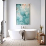 Ethereal Moments: Framed Artwork for Dreamy Bathrooms