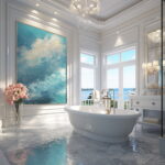 Indulgent Ambiance: Stylish Luxury Bathroom Ide