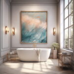 Zen Retreat: Tranquil Framed Art for Bathroom Serenity