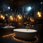 Candlelit Charm: Cozy Lighting Art in Bathrooms
