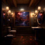 Celestial Lighting Art in Bathrooms