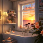 Twilight Tranquility: Lighting Artwork for Relaxation