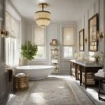 Modern Vintage Luxe: Elegant Retro Bathroom Design