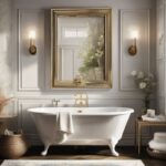 Modern Vintage Retreat: Luxurious Retro Bathroom Design